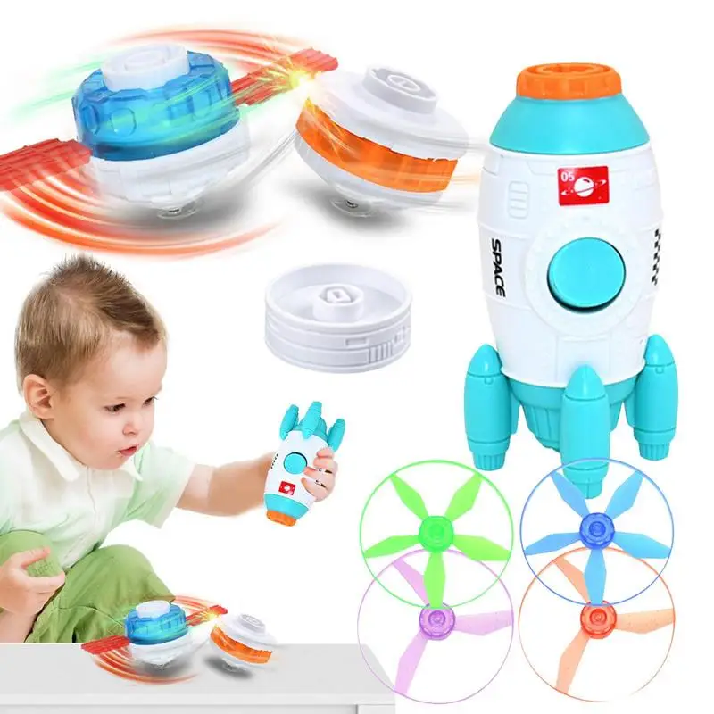 

Flying Disc Toy For Kids Saucer Disc Flying Toy With Rocket Shape Flying Discs Super Saucer Set Toys