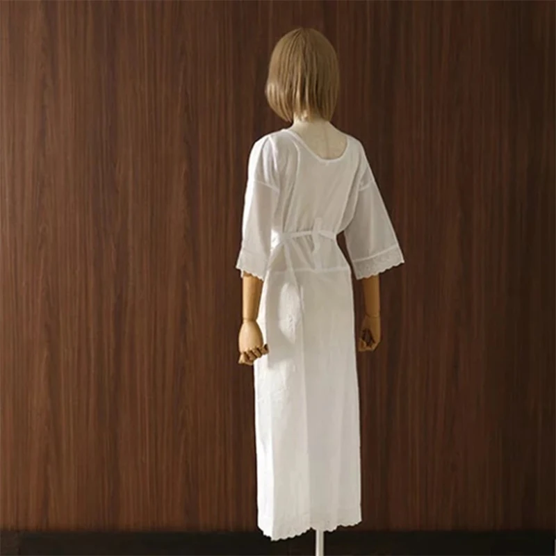 White Juban Japanese Kimono Yukata Haori Undergarment Cotton Lace Flower Kimono Lining Dress Kimonos Inner Wear Accessories