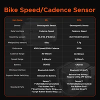 Magene S3+ Speed Cadence Sensor ANT Bluetooth Computer Speedmeter Dual Sensor Bike Accessories Compatible with WahooOnelap Zwift 5