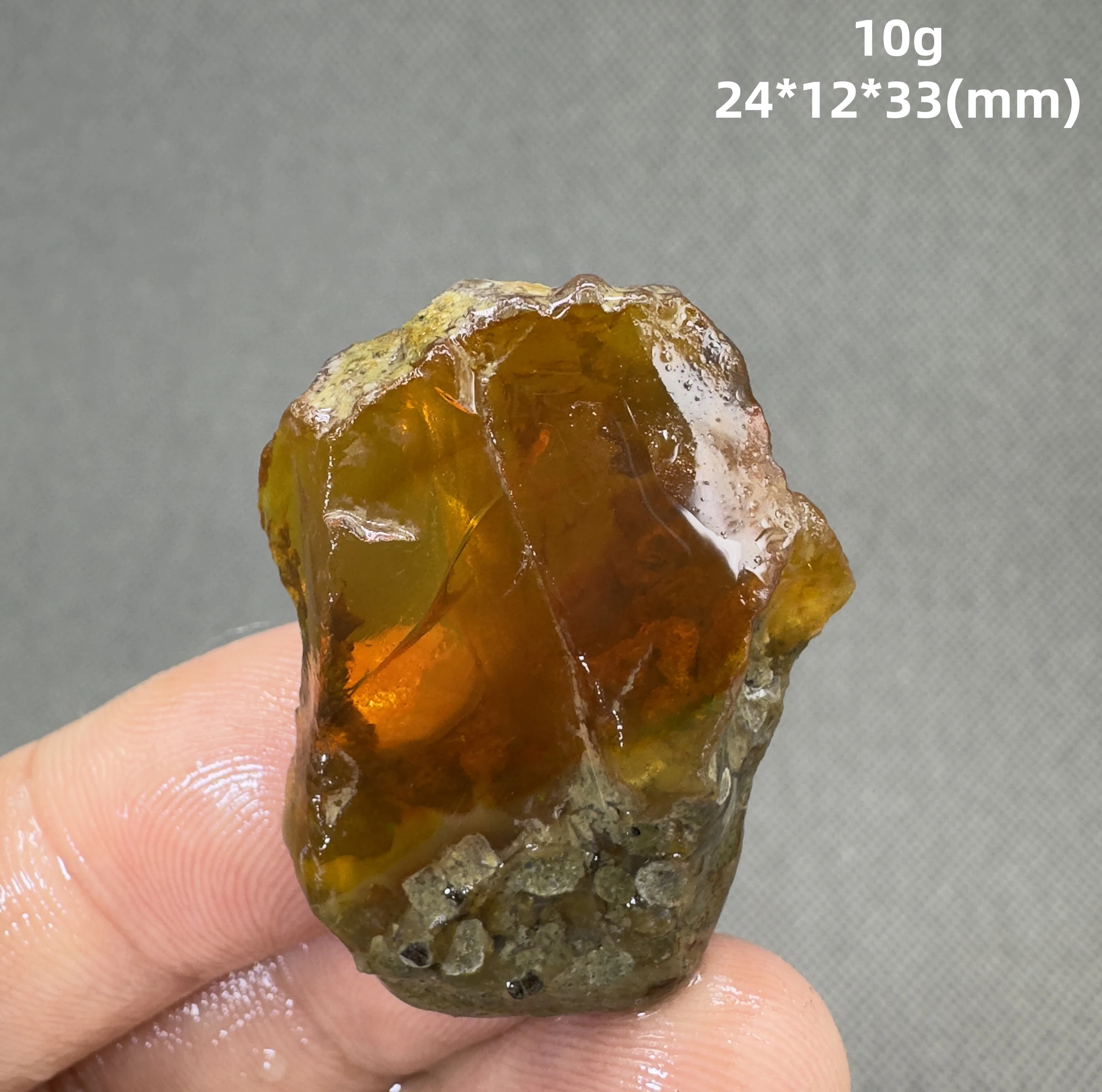 Natural rare color Ethiopia water Opal gem mineral specimen + healing quartz crystals and stones rock gemstone 2