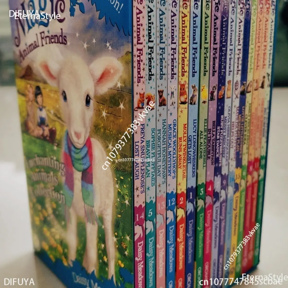 

16 Books/Set Magic Animal Friends Collection English Picture Reading Book Kids Storybook Gift Box English Books difuya