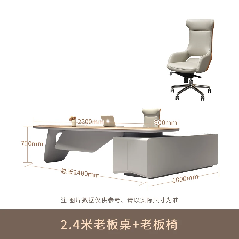Boss Executive Office Desk Corner Combination الحد الأدنى مكاتب الكمبيوتر الخشبية القراءة الاستقبال Escritorio أثاث المكاتب
