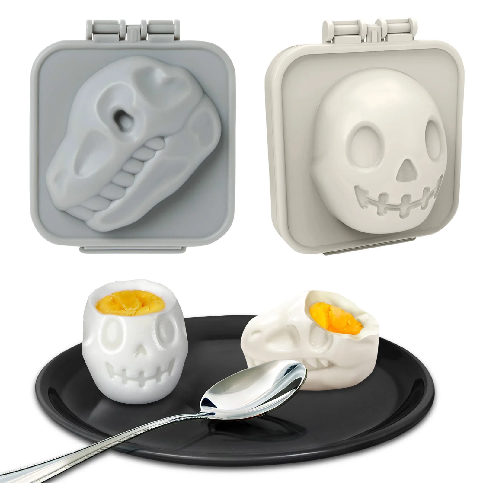 Cute Boiled Egg Mold Dinosaur Fossil Shape Egg Sushi Rice Mold Decorated Fondant Cake Children'S Lunch Supplementary Tool