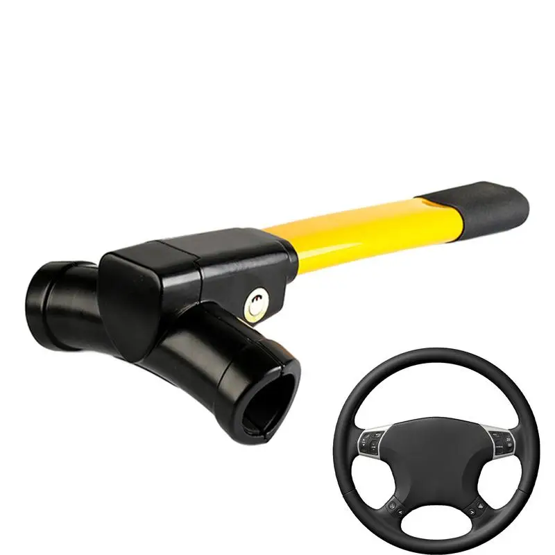 

Car Steering Wheel Lock Heavy duty Car T Lock Universel Anti theft Protection Interior car Locks Enhance Automobile Security