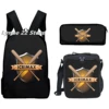Hot Sale icrimax Backpack 3pcs/Set Boys Girls School bag lunch bag pencil case icrimax Bag Travel Laptop 1