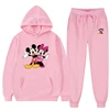 Customizable Pattern Hoodie Suits for Men and Women Disney Mickey Mouse Sweatshirts Autumn and Winter Warm Tops and Pants 3