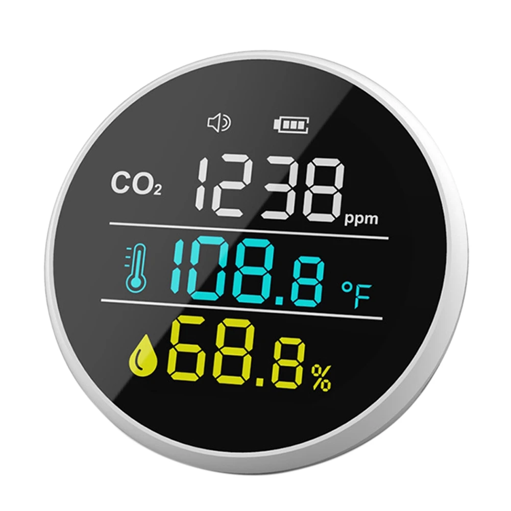 

Цифровой измеритель температуры и влажности CO2, домашний анализатор воздуха, детектор газа, инструмент для внутреннего и наружного обнаружения, монитор качества воздуха