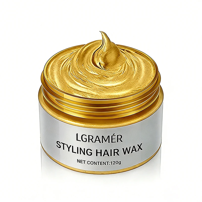 Silver Gray Temporary Hair Color Wax - Instant Natural Hairstyle Cream