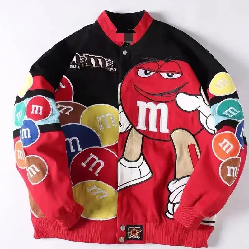 Streetwear Jacket Women Embroidery Oversized Varsity Jacket Men Spring Autumn Baseball Coat Outwears Youth Unisex Clothing 5