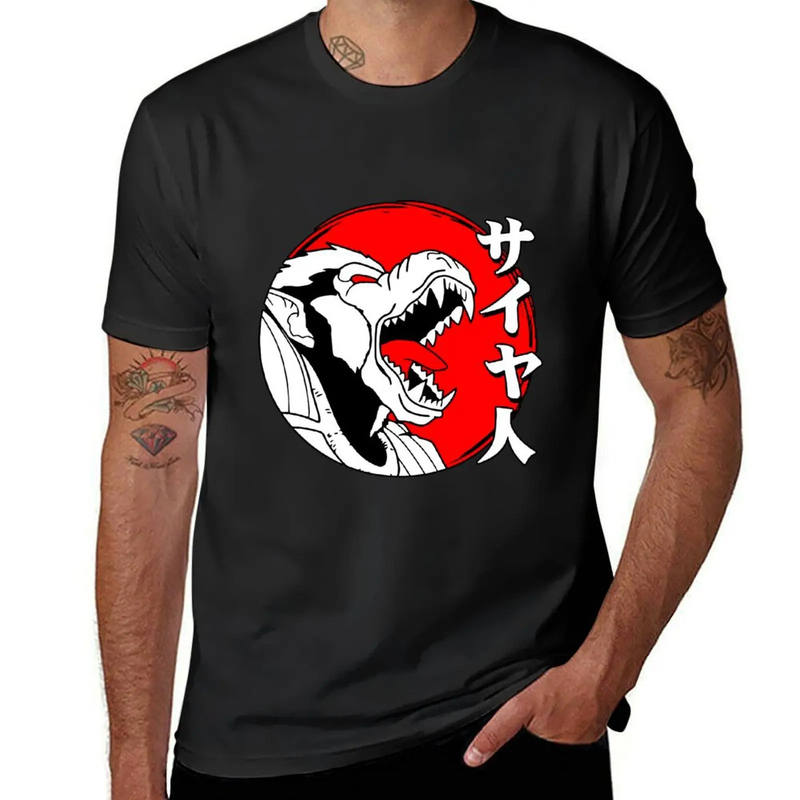 Oozaru T-Shirt anime sweat cute clothes Short sleeve tee mens clothing