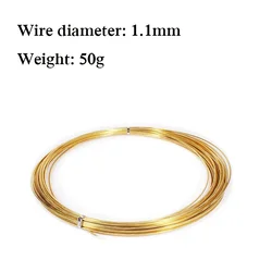 Premium Multi - Size Brass Craft Wire for DIY Jewelry & Handmade Crafts (1.1mm)
