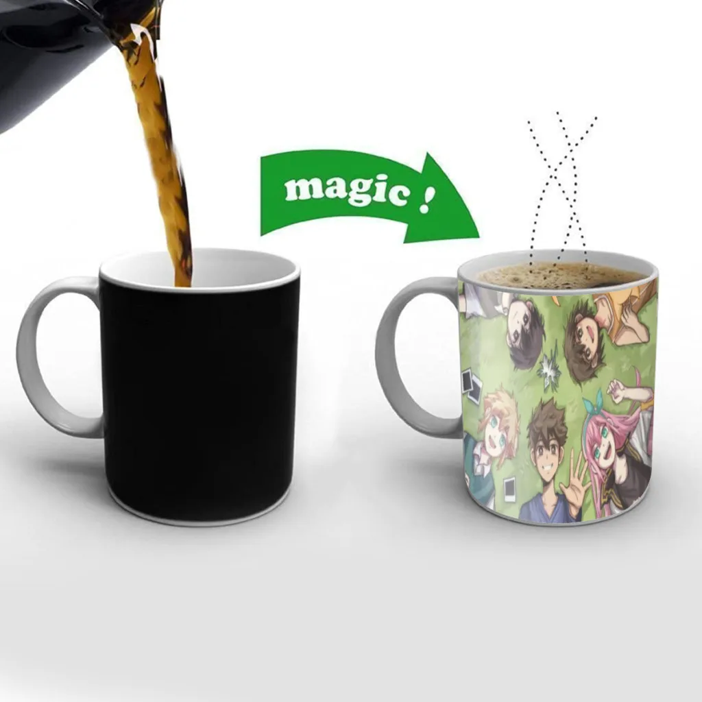 

Omori Art One Piece Coffee Mugs And Mug Creative Color Change Tea Cup Ceramic Milk Cups Novelty Gifts