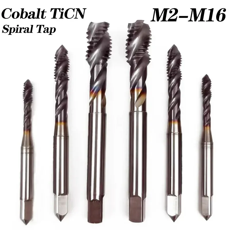 thumbnail image 2 of LEPEVNEY M8 X 1.25 Thread Tap Drill Bits - Spiral Flute Machine Taps 2 of 9