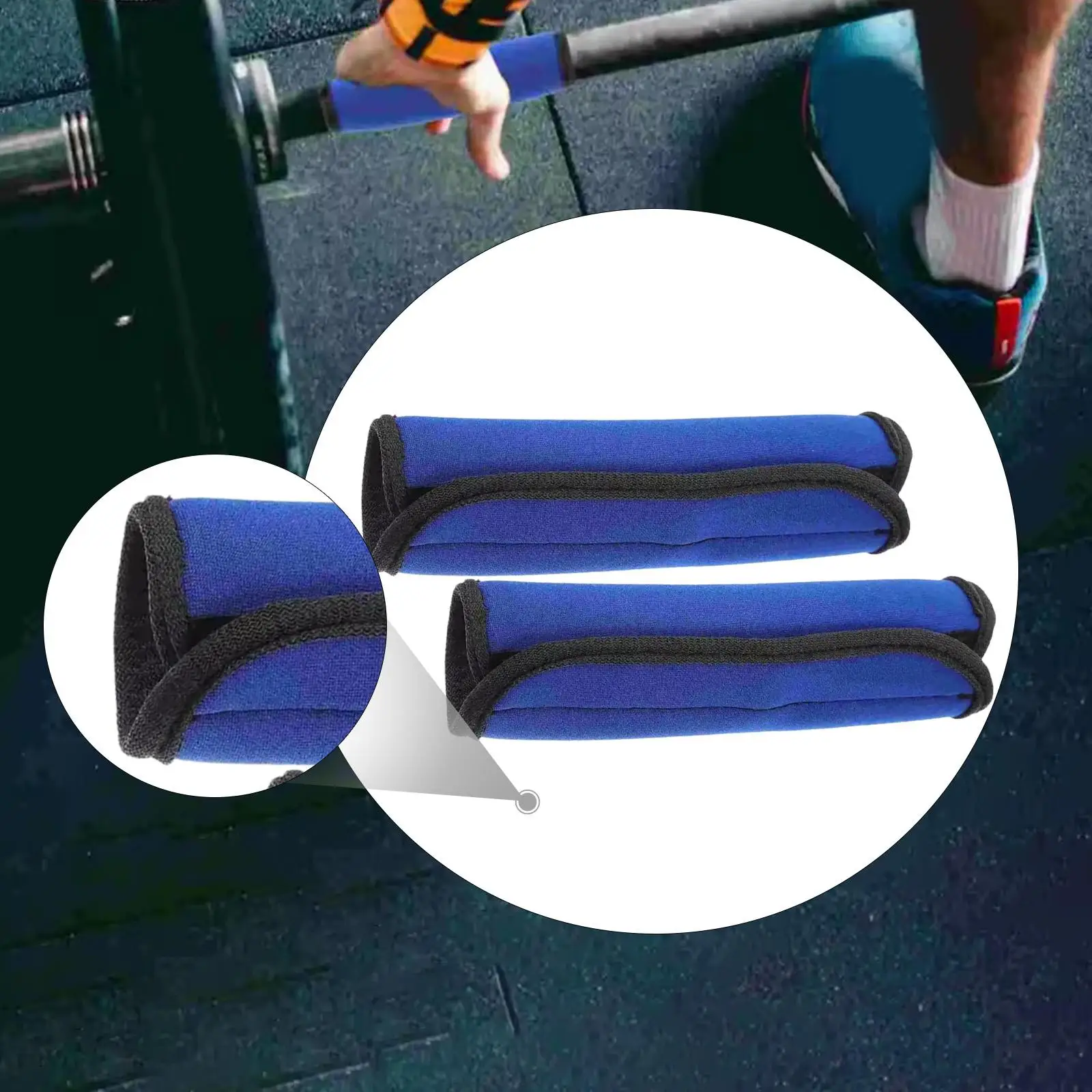 2 Pieces Pull up Bar Cushion Grips Anti Slip Handle Grips Grip Wraps for Dumbbell Gymnastic Workout Fitness Exercise Equipment