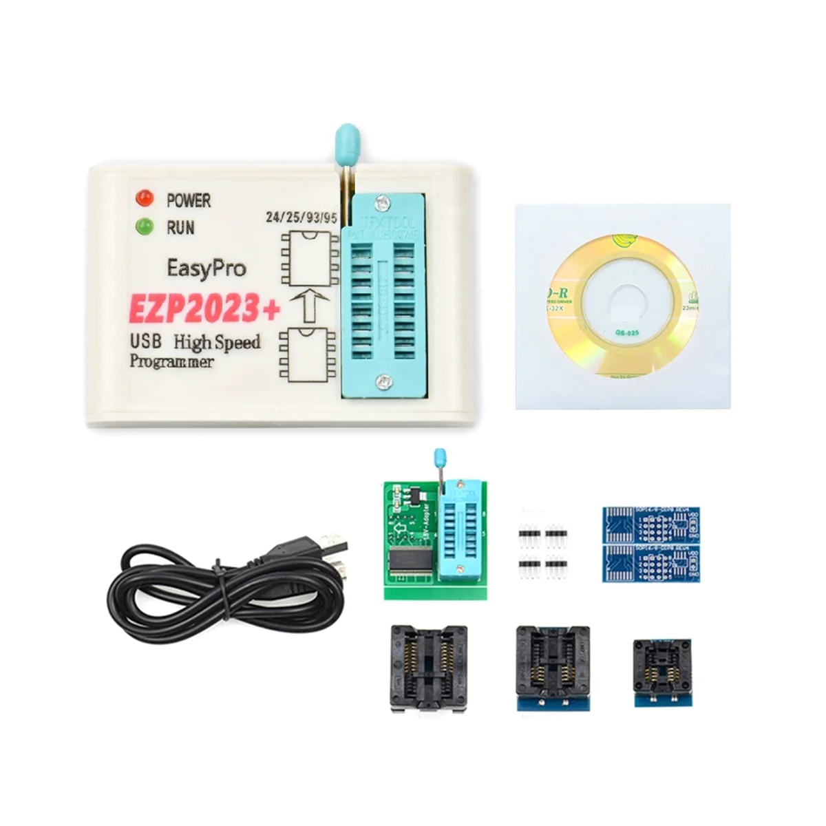 

Высокоскоростной USB-программатор EZP2023 с интерфейсом SPI, EZP2023, компилятор с поддержкой 24/25/93/95 EEPROM 25, флэш-Bios-чип