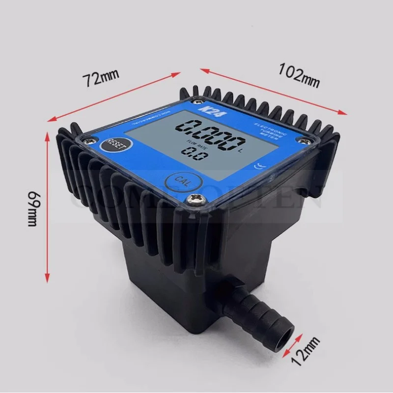 G1/4" G1" Micro Flow Digital Display Meter Gear Flow Meter Diesel Gasoline Oil Hydraulic Oil Soy Water 0.2-10L/min 10-100LPM