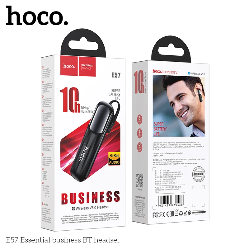 HOCO E57 Bluetooth Headset for Calls (Handsfree)
