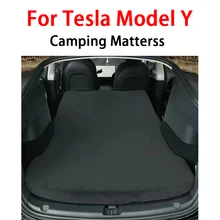 Colchón plegable portátil de espuma viscoelástica para acampada, colchón de viaje para Tesla modelo Y, accesorios para dormir
