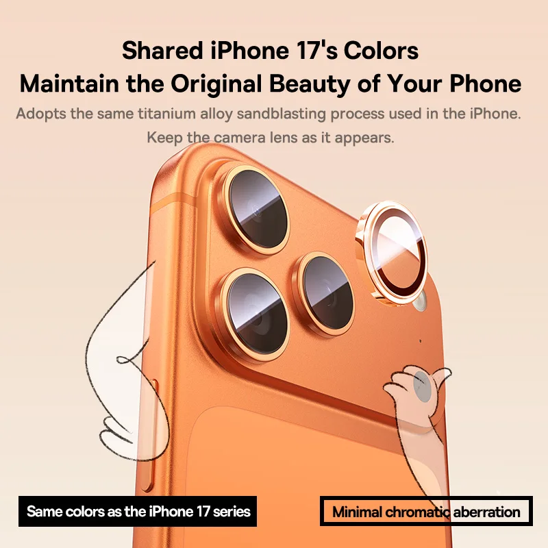 Baseus Lens Screen Protectors for iPhone 17 Pro Max 17 Air 17 Pro Anti-Reflection Clear Display Corning Tempered Glass Lens Film