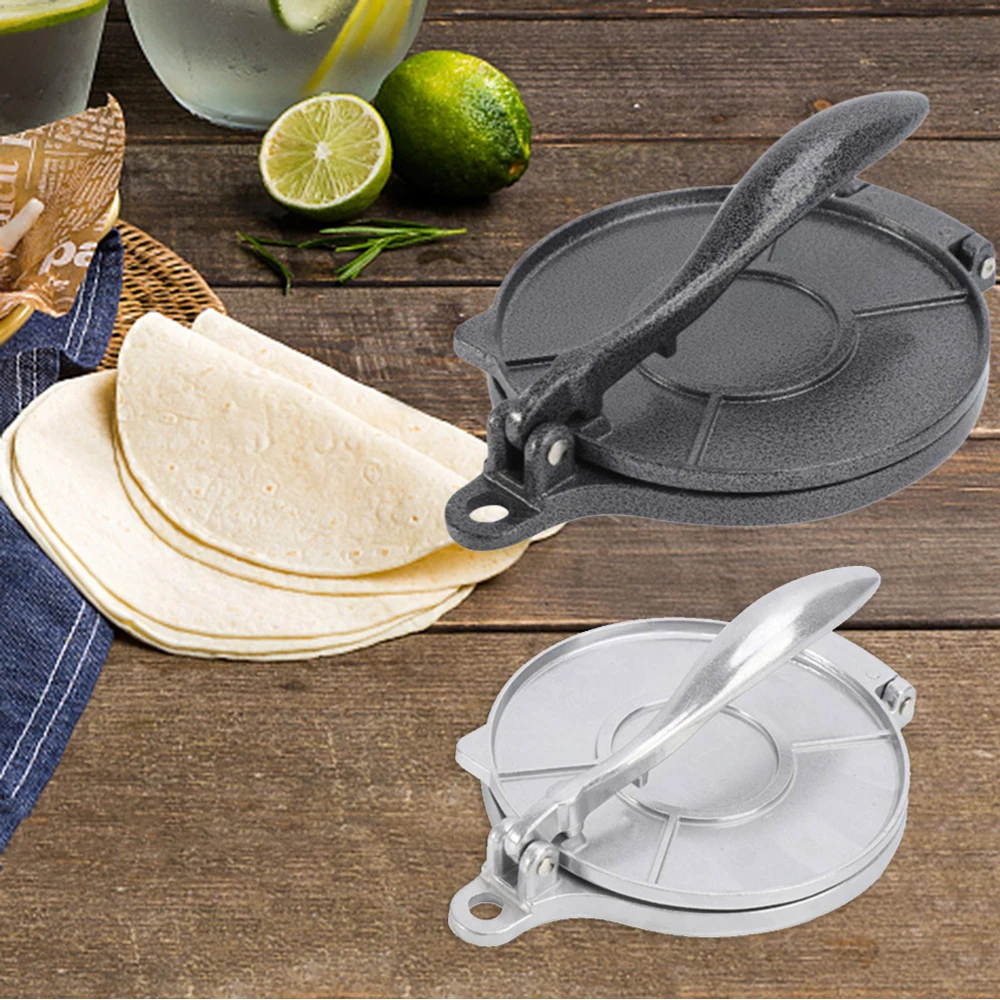 DIY Tortilla Press Maker Aluminium Alloy Manual Corn Tortillas Dough Pressing Tools Kitchen Bakeware Cooking Tools Accessories