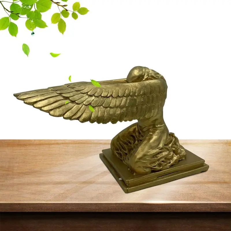 

Смола на коленях, скульптура Ark Angel, инновационная статуя Ark Angel, декоративная смола, фигурка для дома и улицы, смола для сада