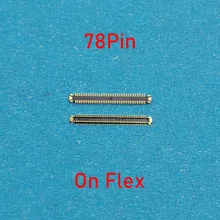  2pcs 78Pin  Charging Plug Port For Samsung Galaxy M12 M127 M127F A12 A125 A125F A125DS USB Charger FPC Connector On Motherboard 