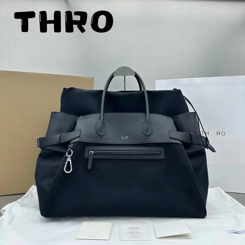 TH RO Women's Classic Simple Design Leather Material Women's Handbag Large Capacity Top Quality Handbag