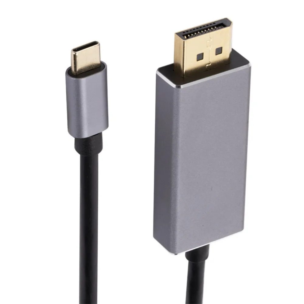 Type-c To Large DP 1.8m Type-C To Display Port Cable DP 1.4 Same Screen Cable HD Conversion Wire for Monitor/Projector/TV