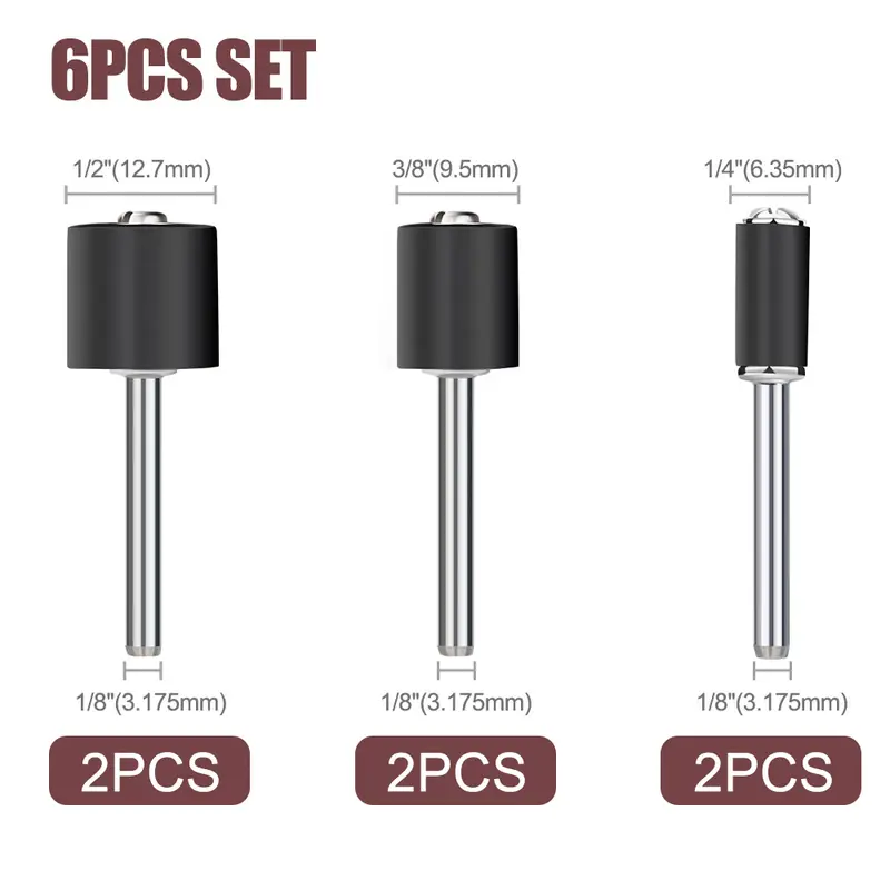 CMCP Sanding Drum Set Grit #80 #100 #120 Dremel With Sanding Mandrels Sanding Bands For Dremel Rotary Tools Abrasive Tools - Image 33