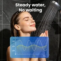 Chauffe-eau mural SIHAO 8L GPL facile à installer, chaudière sans réservoir 16KW avec écran LED, eau chaude instantanée pour camping, camping-car et douche à domicile 8 6