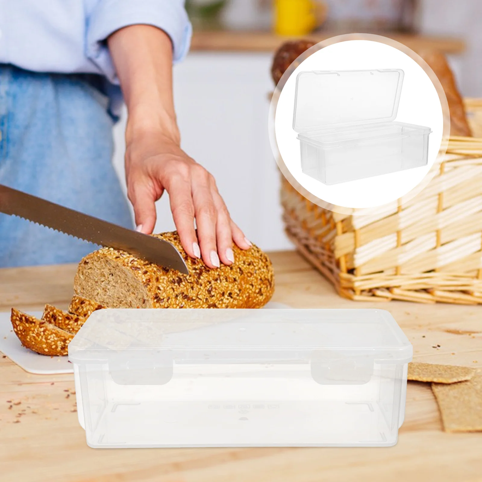 

2pcs Bread Holder Bread Containers Bread Storage Container Bread Loaf Container Bread Storage Case