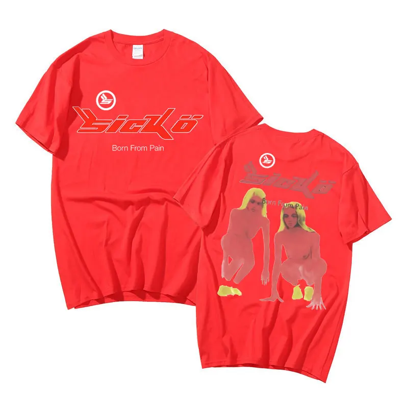Sicko Born From Pain T Shirt Fashion Loose Unisex Rock Oversized