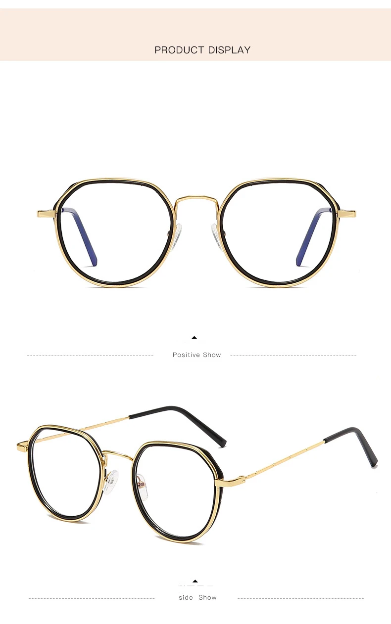 Neue rechteckige Anti-Blaulicht-Progressivbrille für Myopie 7708 – Detail 6
