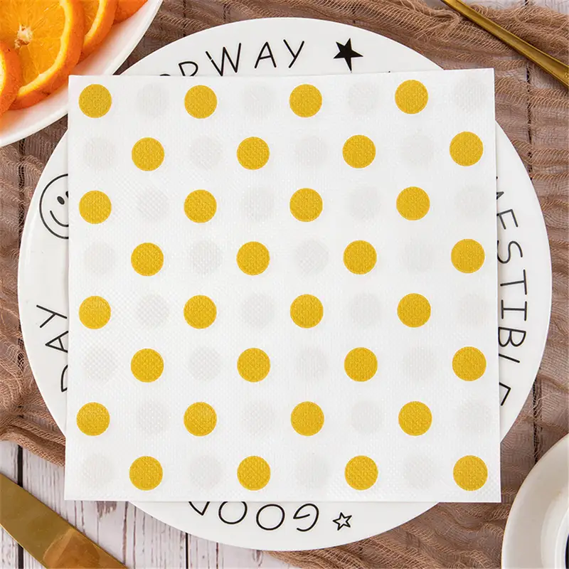 20Pcs/bag Polka Dot Printed Disposable Table Dinner Tissue Napkins Paper Restaurant Holiday Party Decoration - Image 5