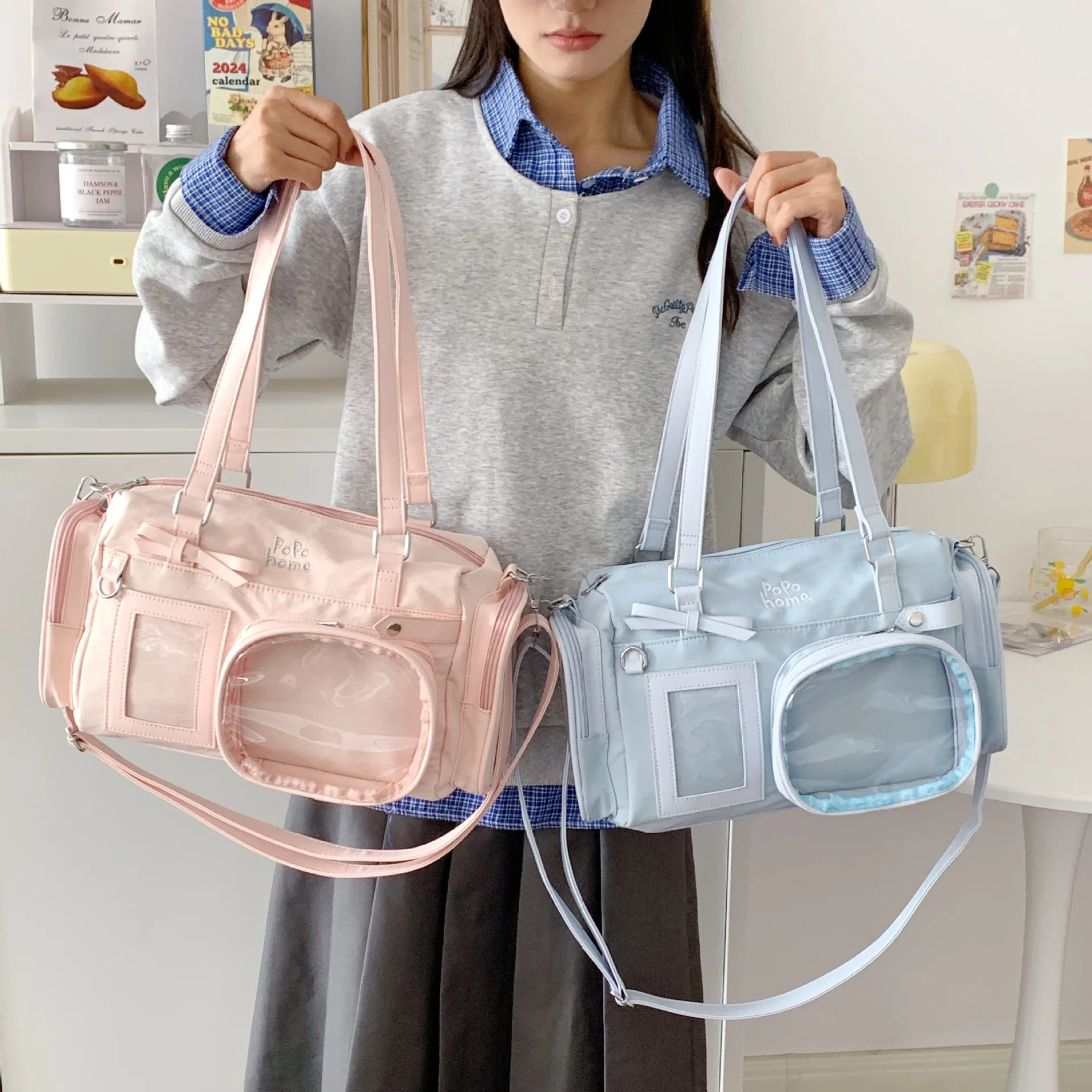 Kawaii Japanese Style Ribbon Tote Shoulder Ita Bag