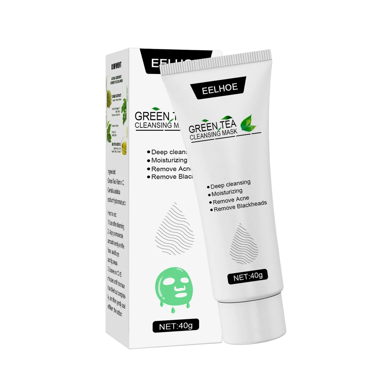 Green Tea Peel Off FacialMask Peel Off FacialMask Deep Cleansing