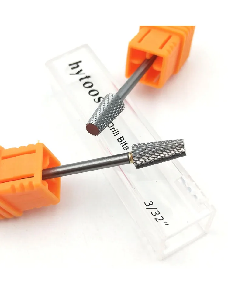 Description Picture 2 of itemHYTOOS Tungsten Carbide Barrel Nail Drill Bit 3/32" High Quality Rotary Milling Cutter Manicure Bits Drill Accessories Nail Tool