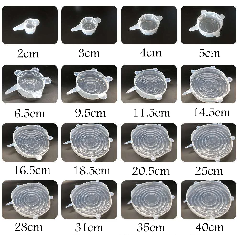 Silicone Covers 16 Sizes Universal Silicone Bowl Pot Lid