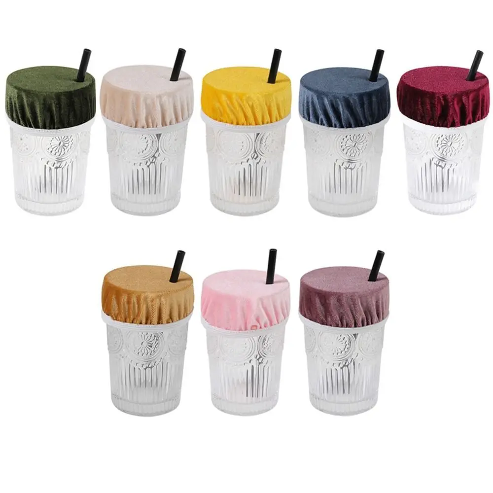 Silicone Cup Lid Glass Drink Cover Durable Heat-Resistant All-Matching with  Straw Hole Bottle Accessories Flexible Washable