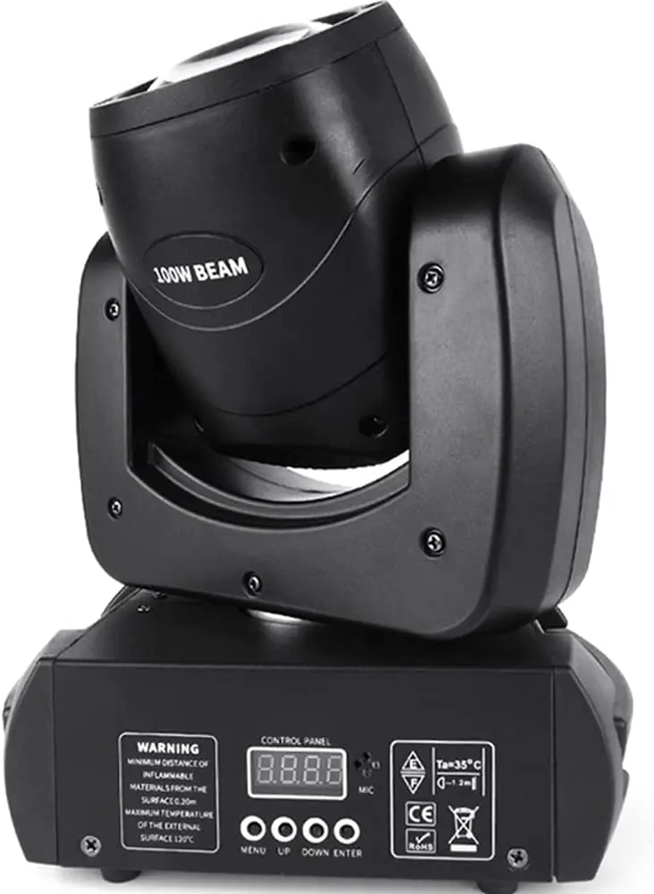 Moving Head LED 100W Beam DMX Light WIth 7 Colors 8 Gobos Rotating Prism Effect Sound Arrive For DJ Party Club Event 4
