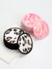 Printed Bamboo Fiber Makeup Remover Pads 6/12/24 Pieces Made of a Blend of Fiber Extracted from Natural Bamboo and Polyester, I 1