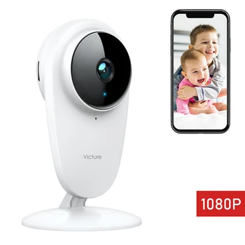 Victure PC420 1080P FHD 베이비 모니터 애완 동물 카메라, 2.4G 무선 실내 홈 보안 카메라, 아기 및 애완 동물용, iOS 및 안드로이드로 작동