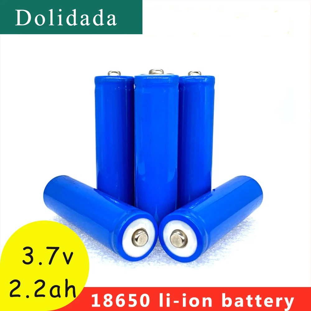 18650 Batteria Al Litio 2200 Mah 3.7 V Batteria Ricaricabile Agli Ioni Di Litio 18650 Batterie Batteria Senza Protezione Bateria