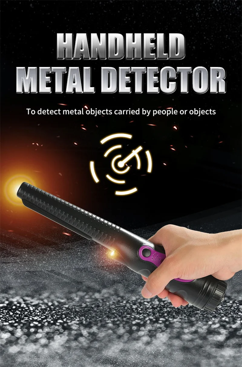 Professional Handheld Metal Detector Supplier Pin Pointer Gold Detector IP68 Waterproof Head Pinpointer for Coin Gold