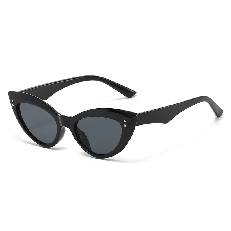

New Small Frame Fashion Sunglasses Cat Eyes European and American Cross-border Women Concave Shape Personality