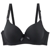 2025 nouveau soutien-gorge Sexy absorbant la sueur avec nœud solide lisse 34/75 36/80 38/85 40/90 42/95 44/100 ABC tasse sous-vêtements Pus Up Lingerie 4