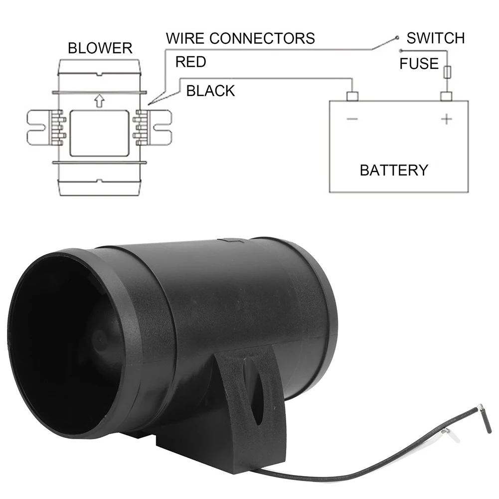 

High Quality Exhaust Fan Air Ventilator Silent 12V Air Extractor Durable Higher Air Flow For Boat Marine Ventilation