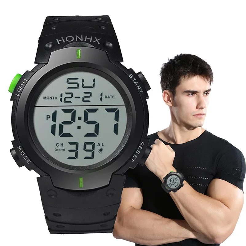 MenSportLEDWatchesTopBrandMenDigitalClockMultiFunctional