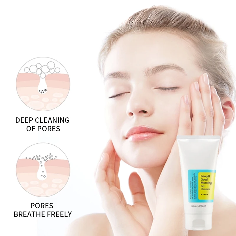 PTWOP Low PH 150ml Facial Cleanser Gentle Oil Control Moisturizing Face Wash Whitening Facial Foam Exfoliating Deep Remove 5