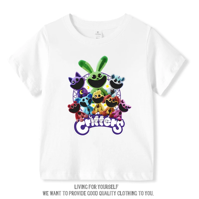 

New Smiling Critters Hoppy Hopscotch Children T-Shirts Game Tee Shirt Kid Cartoons Casual Clothes Boy Girl Tops Short Sleeve